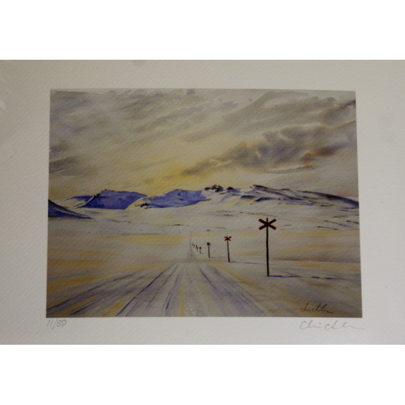 Gicléetryck akvarell