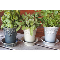 Kryddkruka i keramik i tre olika färger