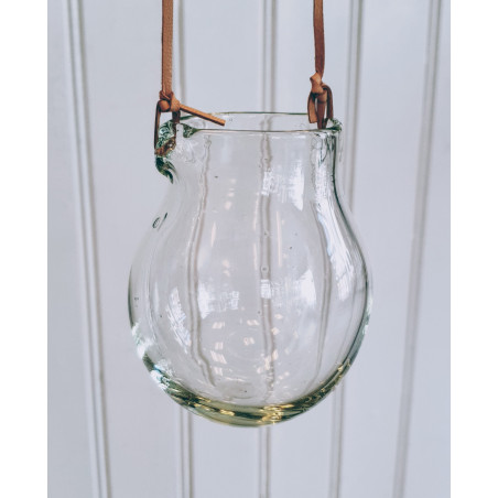 Hängande vas i glas