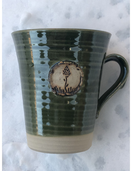 Brunkullamugg i keramik