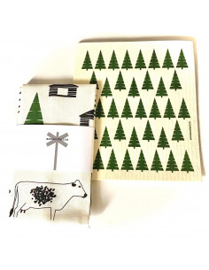 Kökshandduk BUAN i bomull/lin 2