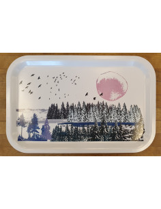 Bricka Rosa Sol, 33x21,5 cm