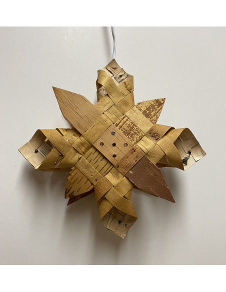 Adventsstjärna i näver