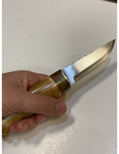 Kniv rostfritt stål, skaft björkvril