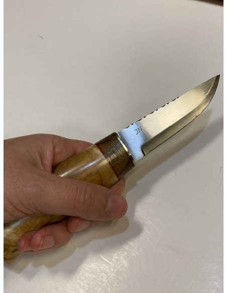 Kniv rostfritt stål, skaft björkvril