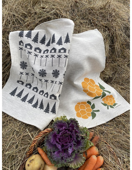 Kökshanduk 100% linne FJÄLLNÄRA